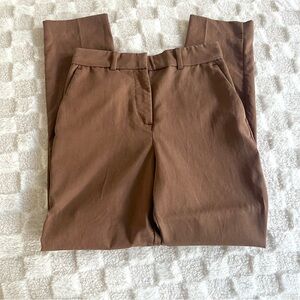 H&M Trousers Pant Slacks Brown Office Spring Workwear